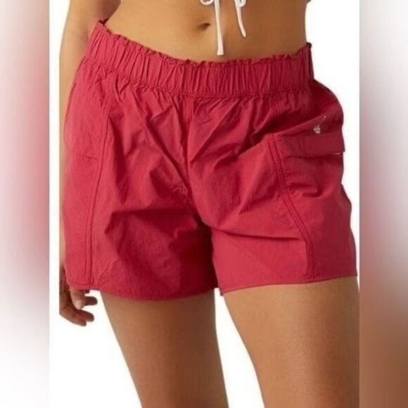 free people movement Pants - Free People In The Wild Long Shorts Orange Size Small